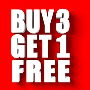 BUY 3 GET ONE FREE